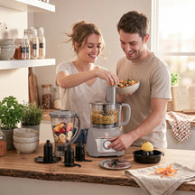 BerlingerHaus Küchenmaschine / Foodprocessor 8-in-1 Matt Taupe - 500W