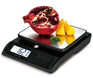 BerlingerHaus Küchenwaage Digital Schwarz Roségold - Maximal 6 kg