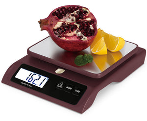 BerlingerHaus Küchenwaage Digital Bordeaux - Maximal 6 kg