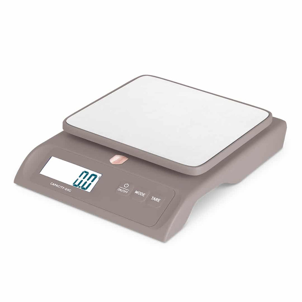 BerlingerHaus Küchenwaage Digital Matt Taupe - Maximal 6 kg