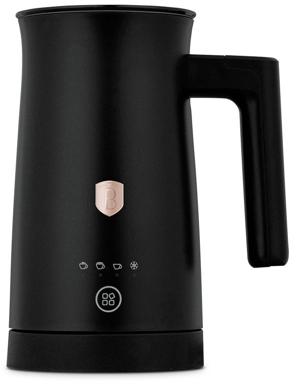 BerlingerHaus Elektrischer Milchaufschäumer 4-in-1 Schwarz Roségold - 160 ml
