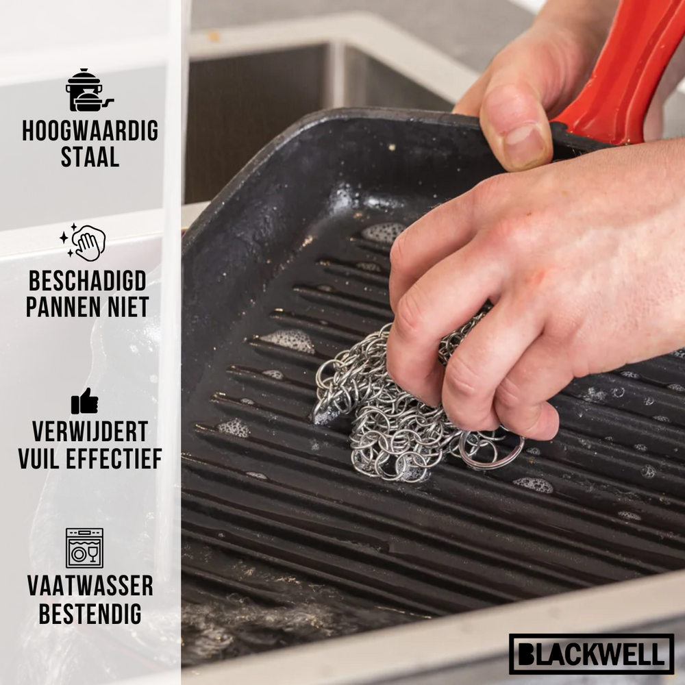 Blackwell Gusseisen-Bratpfannen-Set / Bratpfannen ø 16, 20 & 25 cm - ohne Antihaftbeschichtung