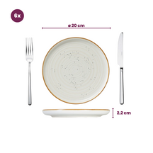 Cosy & Trendy Frühstücksteller Baltic Vanilla ø 20 cm - 6 Stück