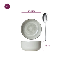 Cosy & Trendy Geschirrset Baltic Grey - 18-teilig / 6 Personen