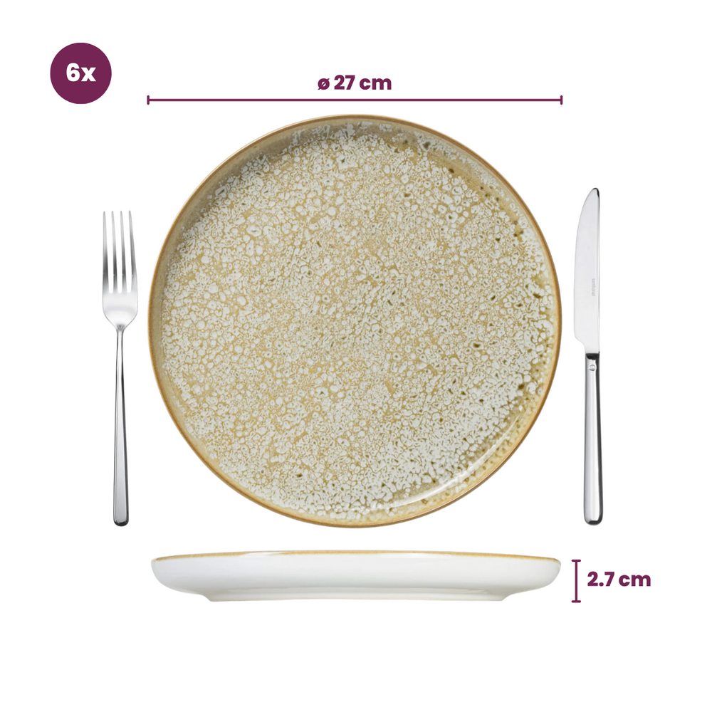 Cosy & Trendy Geschirrset Baltic Luna - 18-teilig / 6 Personen