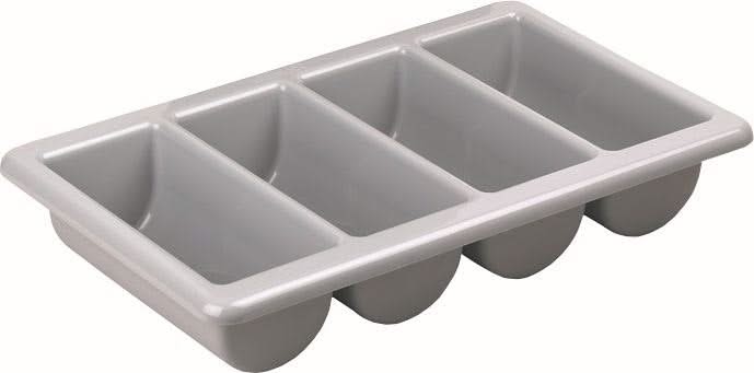 Hendi Besteckkasten – 4 Fächer GN 1/1 – Grau