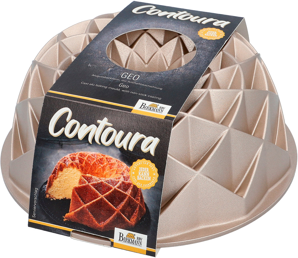 Birkmann Turban-/Backform – Contoura Geo – Aluminiumguss – ø 23 cm