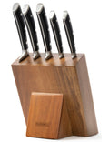 Blackwell Messerblock - Deluxe - Kochmesser, Brotmesser, Fleischmesser, Officemesser & Schälmesser 6-teilig