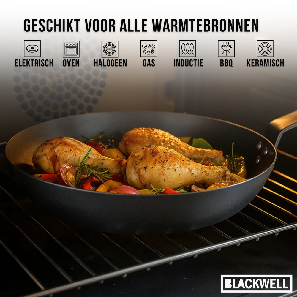Blackwell Bratpfanne Carbonstahl Ø 26 cm – ohne Antihaftbeschichtung