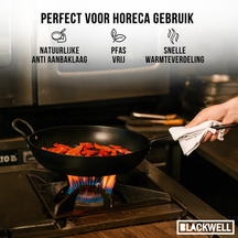 Blackwell Bratpfannenset Carbonstahl 3-teilig - ø 20, 24 & 28 cm - geeignet für alle Wärmequellen - ohne Antihaftbeschichtung