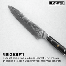 Blackwell Kochmesser im japanischen Stil - 67-lagiger Damaststahl - VG10 - 20 cm