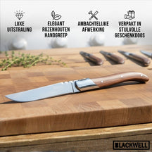 Blackwell Steakmesser Laguiole - Rosenholz - 6 Stück