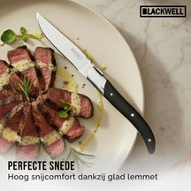 Blackwell Steakbesteck Laguiole - Steakmesser & Steakgabeln - Pakkaholz- 12 Stück