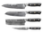 Blackwell Messerset (Kochmesser + Santokumesser + Nakirimesser + Officemesser) – Japanischer Stil – 67 Lagen Damaszenerstahl – VG10 – 4-teilig