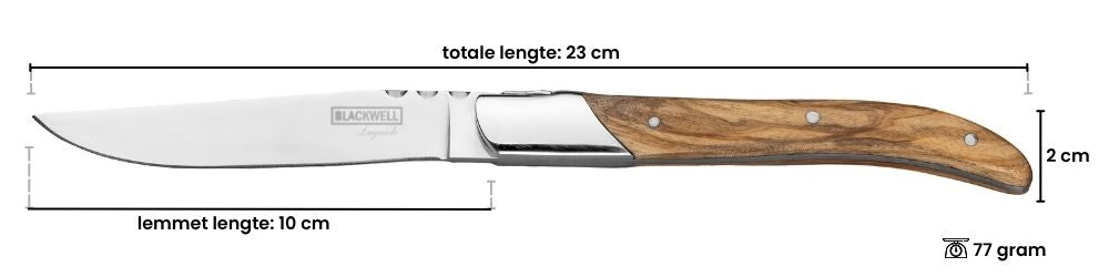 Blackwell Steakmesser Laguiole - Olivenholz - 6 Stück