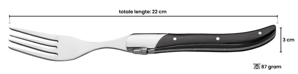 Blackwell Steakbesteck Laguiole - Steakmesser & Steakgabeln - Pakkaholz- 12 Stück