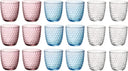Bormioli Rocco Bunte Wassergläser - Gläser Set Slot - 18 Stück