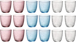 Bormioli Rocco Bunte Wassergläser - Gläser Set Slot - 18 Stück