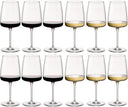 Bormioli Rocco Weingläser-Set Nexo (Rotweingläser und Weißweingläser) – 12-teiliges Set