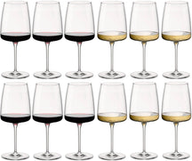Bormioli Rocco Weingläser-Set Nexo (Rotweingläser und Weißweingläser) – 12-teiliges Set