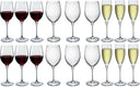 Bormioli Rocco Weinglas-Set Premium (Weingläser und Champagnergläser) – 18-teiliges Set