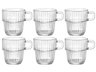 Bormioli Rocco Teegläser - Kaffeetassen mit Henkel - Stapelbar - Barshine 250 ml - 6 Stück