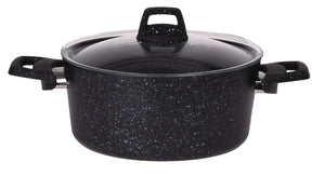 Cookinglife Kochtopf Alu Black Speckle 22 cm 3,5 L - Schmortopf - Induktion
