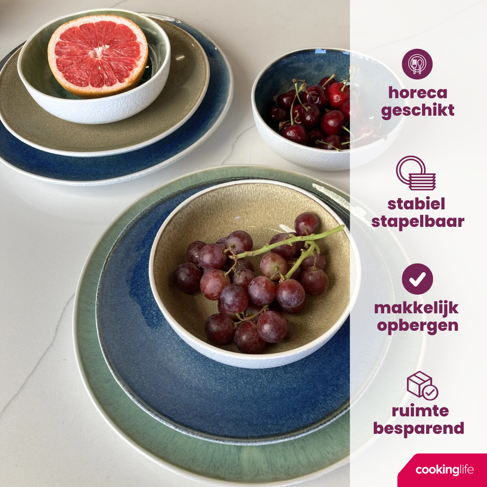 Cookinglife Speiseteller Belize ø 25 cm - 6 Stück