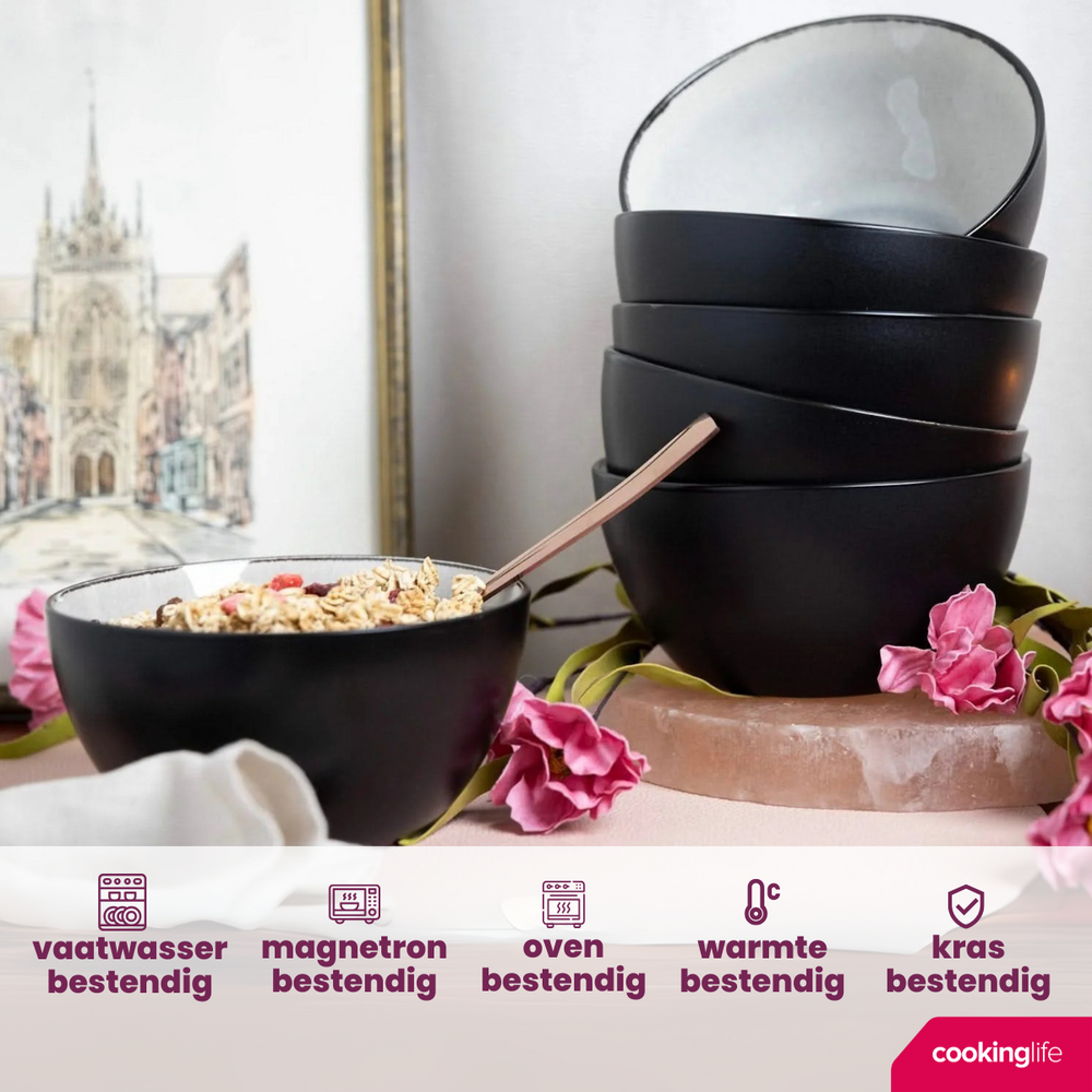 Cookinglife Suppenschalen / Schalen Nola Warm Grey ø 14 cm - 6 Stück