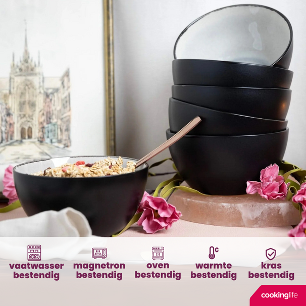 Cookinglife Suppenschalen / Schalen Nola Warm Grey ø 14 cm - 6 Stück