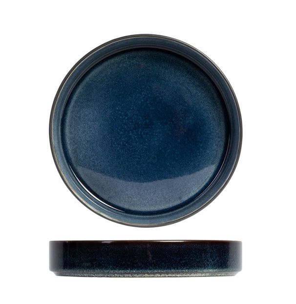 Cosy & Trendy Tiefe Teller / Pastateller - Quintana Blau ø 23 cm / H 4,3 cm - 4 Stück