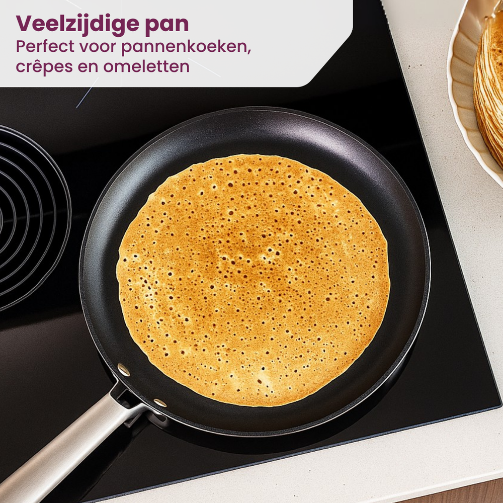Cookinglife Pfannkuchenpfanne ProForge - ø 28 cm - keramische Antihaftbeschichtung - PFAS-frei