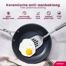 Cookinglife Wokpfanne Revolt Ø 28 cm – keramische Antihaftbeschichtung – geeignet für alle Wärmequellen