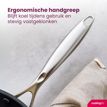 Cookinglife Wokpfanne Revolt Ø 28 cm – keramische Antihaftbeschichtung – geeignet für alle Wärmequellen