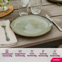 Cookinglife Frühstücksteller / Dessertteller Sabi Grün ø 21 cm - 6 Stück