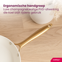 Cookinglife Bratpfannenset Style Grün Ø 24 und 28 cm – geeignet für alle Wärmequellen – keramische Antihaftbeschichtung