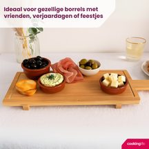 Cookinglife Servierbrett Tapas-Brett - Bambus - 58 x 19 cm