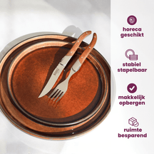 Cosy & Trendy Speiseteller Quintana Amber ø 28 cm - 4 Stück