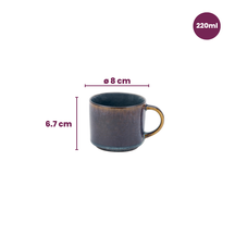 Cosy & Trendy Kaffeetassen / Senseokaffeetassen - Quintana Blau - 220 ml - 4 Stück