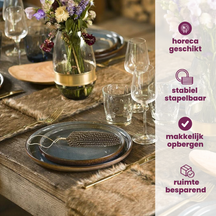 Cosy & Trendy Suppenschalen / Schalen - Quintana Blau ø 13 cm / 450 ml - 4 Stück