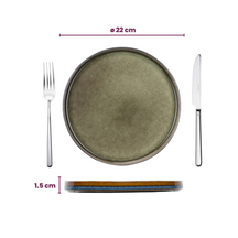 Cosy & Trendy Frühstücksteller / Dessertteller - Quintana Green ø 22 cm - 4 Stück
