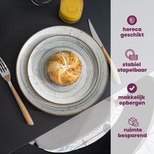 Cosy & Trendy Geschirrset Sintra Dusty Blue 16-teilig / 4 Personen