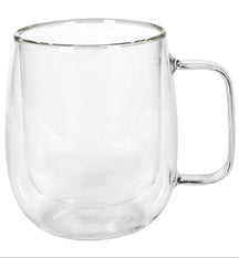 Cookinglife Doppelwandige Latte Macchiato- / Teegläser mit Henkel - 400 ml - 2 Stück