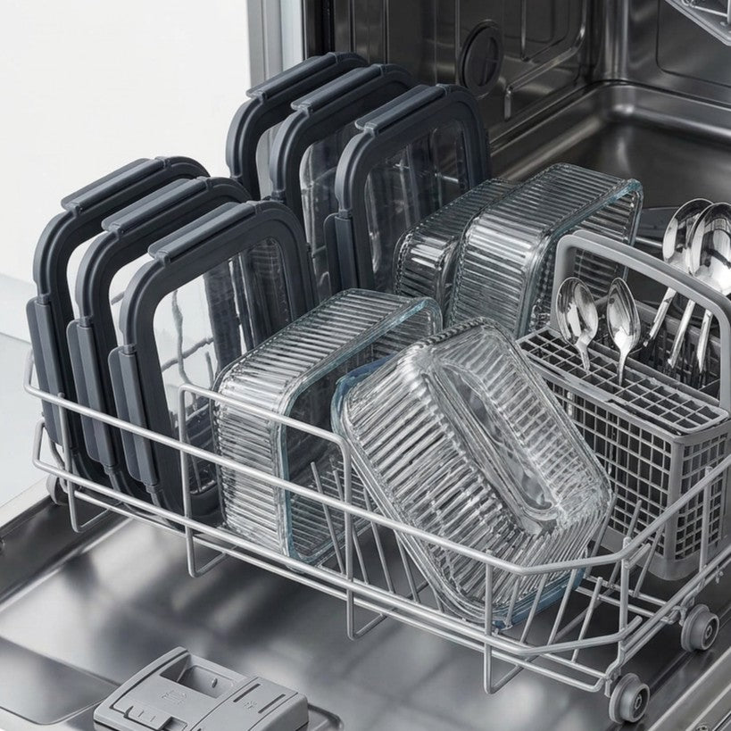 Cookinglife Glas Vorratsdosen Boro Lines 1 Liter - 2 Stück