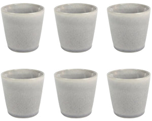 Cookinglife Kaffeetassen / Senseo Tassen – Breeze Grau – 200 ml – 6 Stück