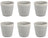 Cookinglife Kaffeetassen / Senseo Tassen – Breeze Grau – 200 ml – 6 Stück