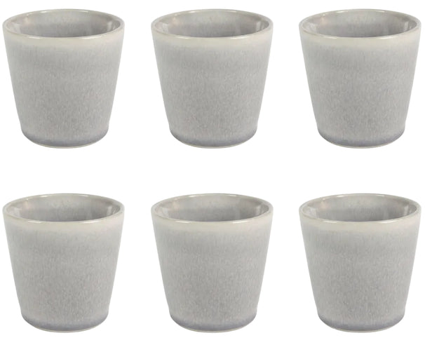 Cookinglife Kaffeetassen / Senseo Tassen – Breeze Grau – 200 ml – 6 Stück