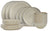 Cookinglife Geschirrset Linen Beige 18-teilig / 6 Personen - 6 Speiseteller, 6 Frühstücksteller und 6 Schalen