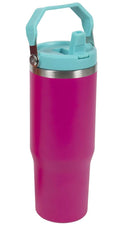 Cookinglife Thermobecher mit Strohhalm - Tumbler - Rosa - 900 ml
