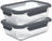 Cookinglife Glas Vorratsdosen Boro Lines 1,5 Liter - 2 Stück